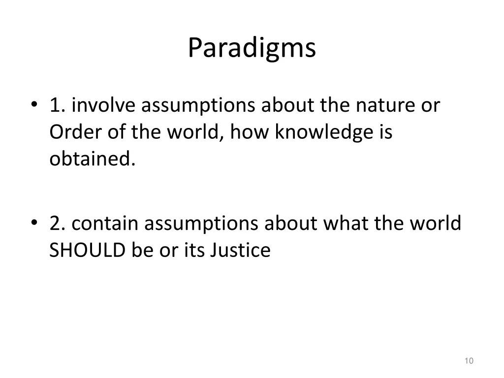 paradigms