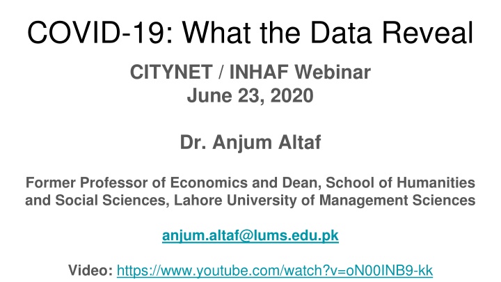 covid 19 what the data reveal