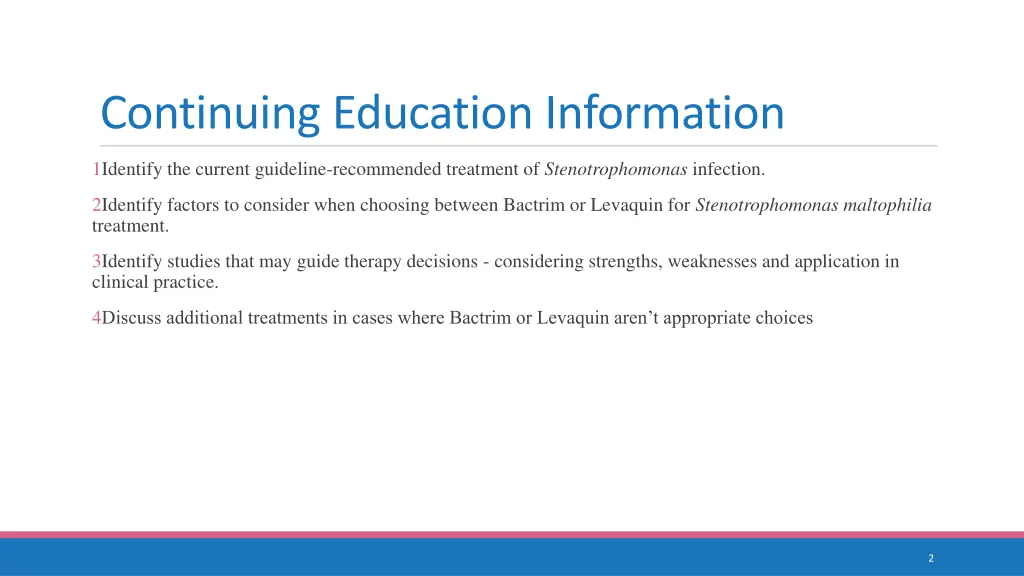 continuing education information 1