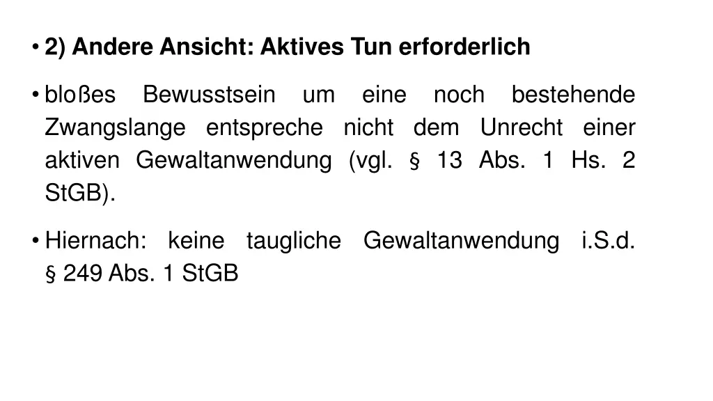 2 andere ansicht aktives tun erforderlich