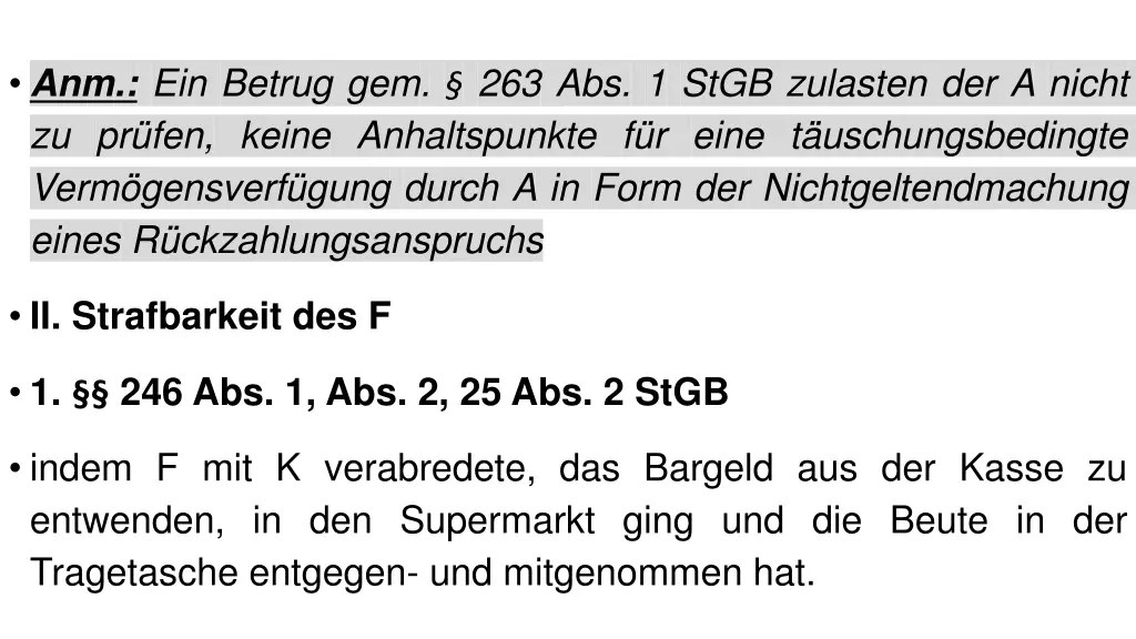 anm ein betrug gem 263 abs 1 stgb zulasten