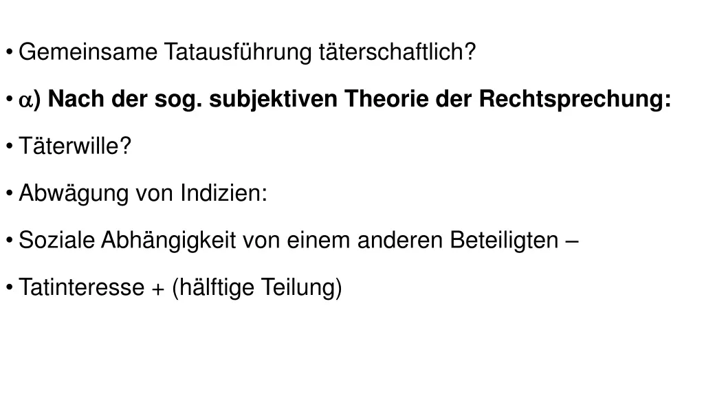 gemeinsame tatausf hrung t terschaftlich