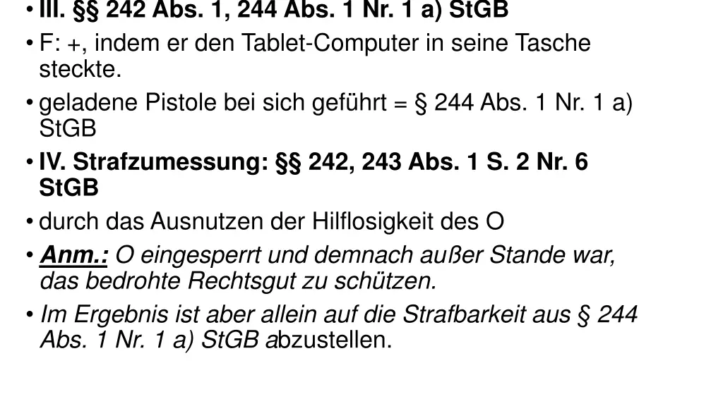 iii 242 abs 1 244 abs 1 nr 1 a stgb f indem