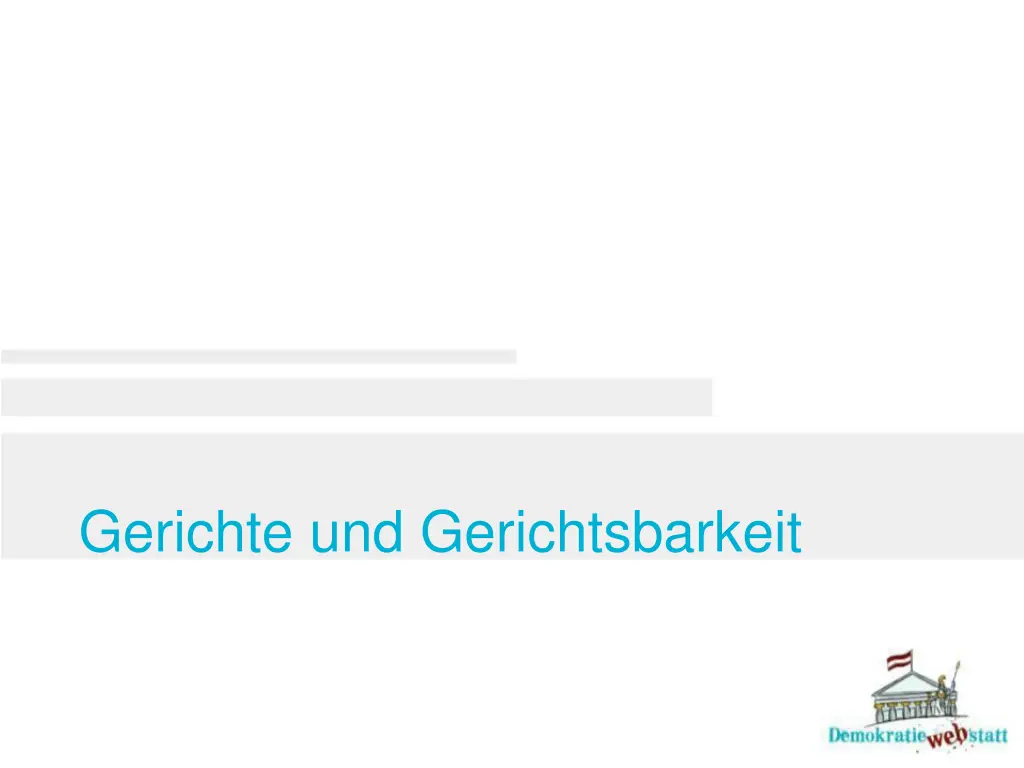 gerichte und gerichtsbarkeit