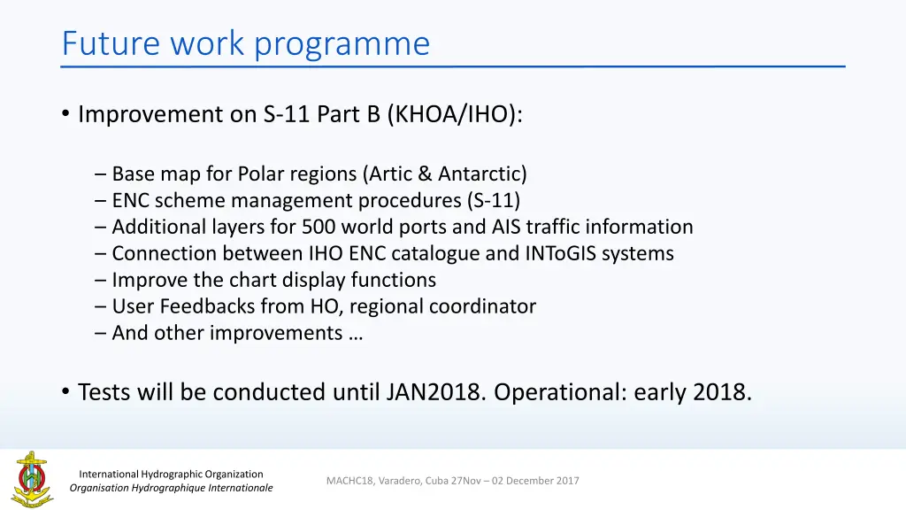 future work programme