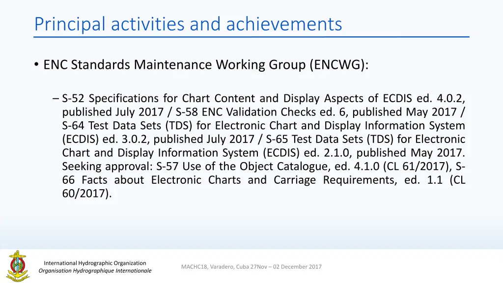 principal activities and achievements 4