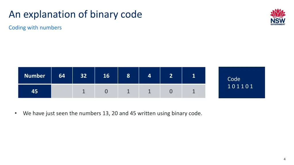 an explanation of binary code