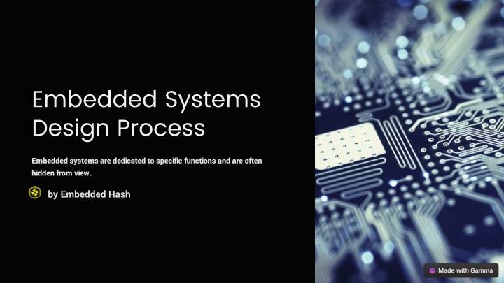 embedded systems design process