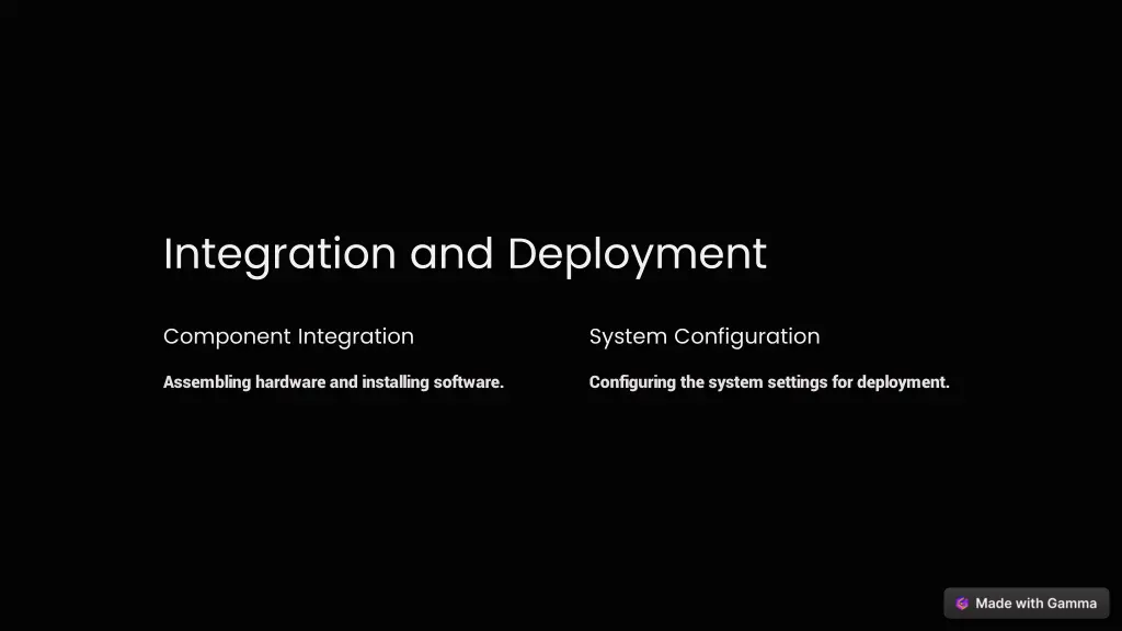 integration and deployment