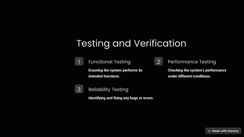 testing and verification