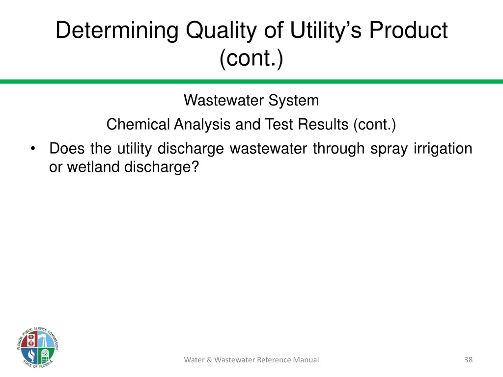 determining quality of utility s product cont 1