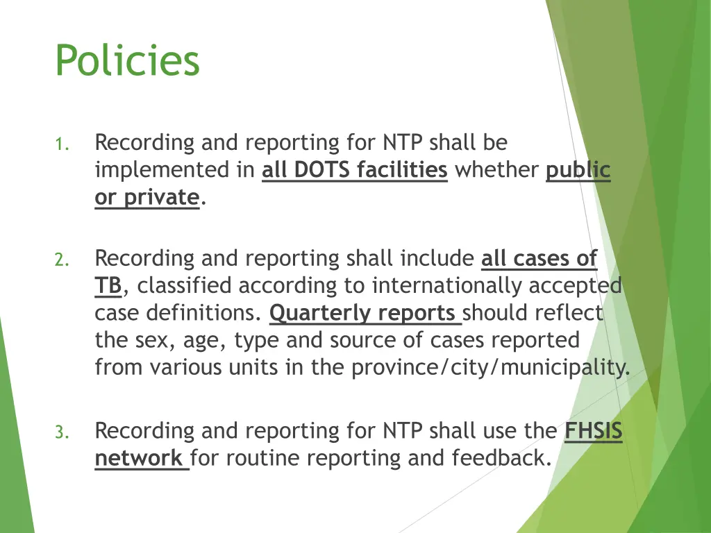 policies