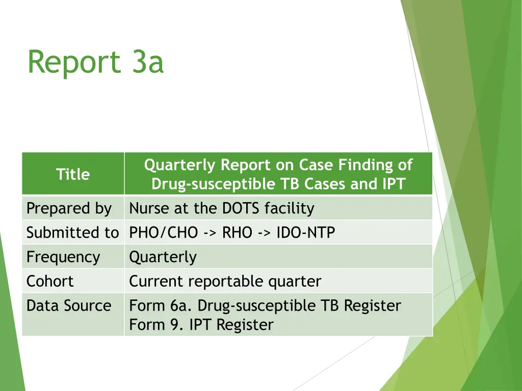 report 3a