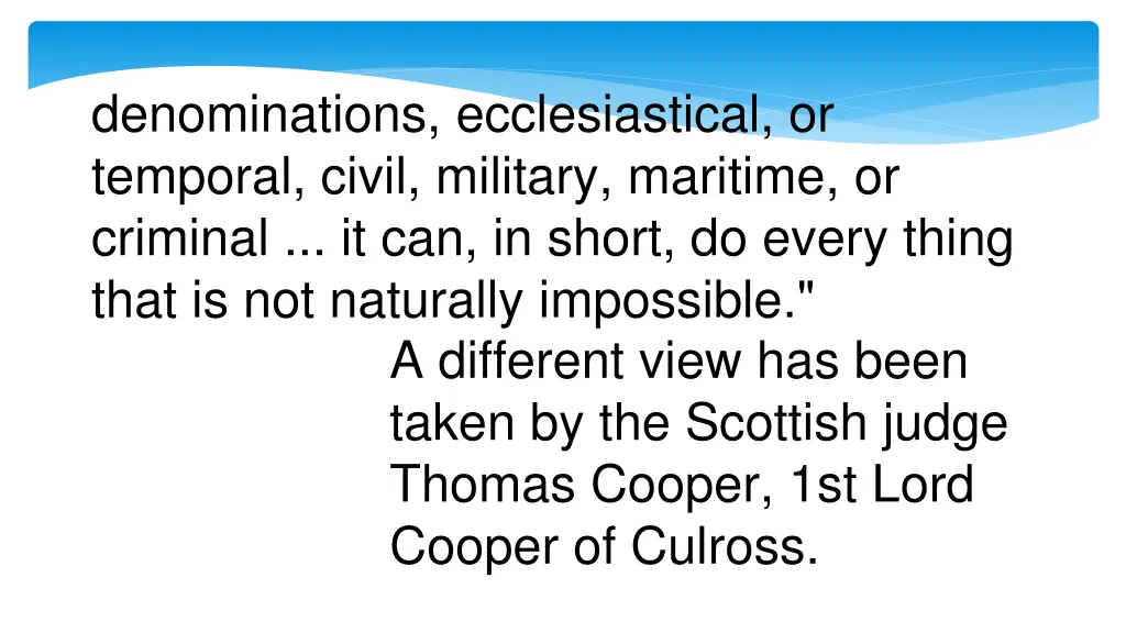 denominations ecclesiastical or temporal civil