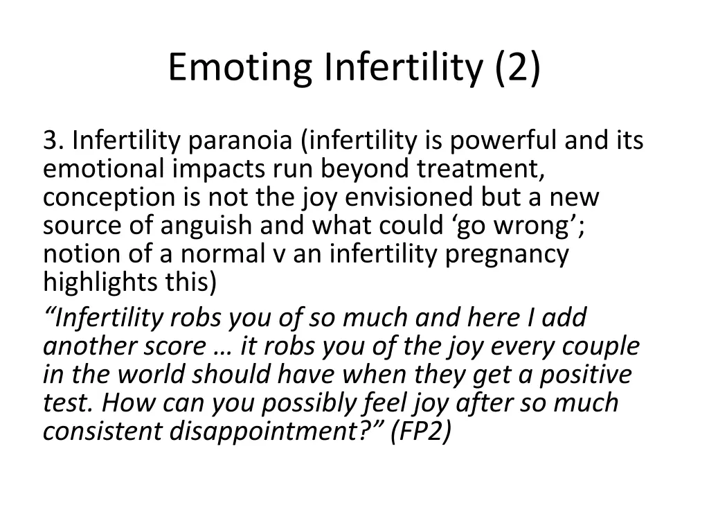 emoting infertility 2
