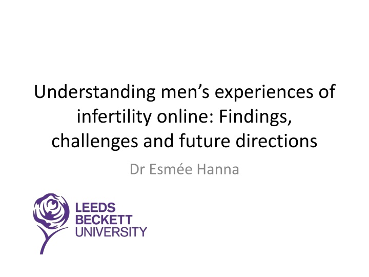 understanding men s experiences of infertility