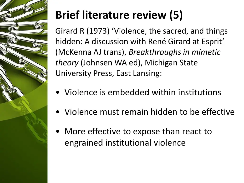 brief literature review 5