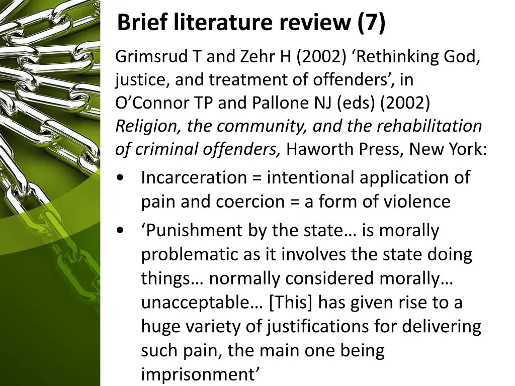 brief literature review 7