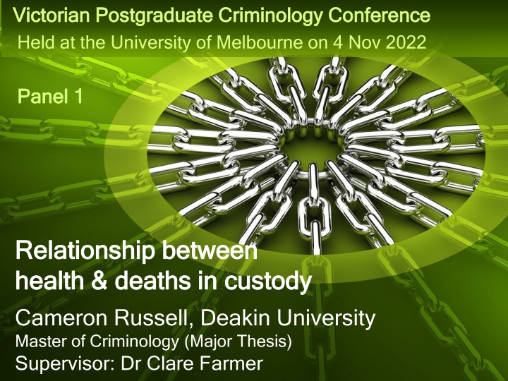 victorian postgraduate criminology conference