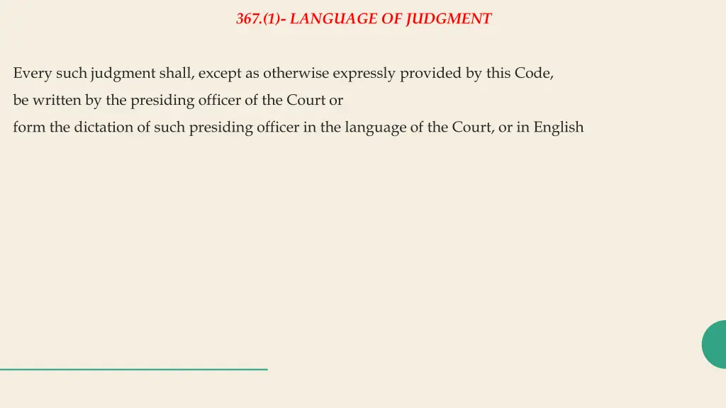 367 1 language of judgment