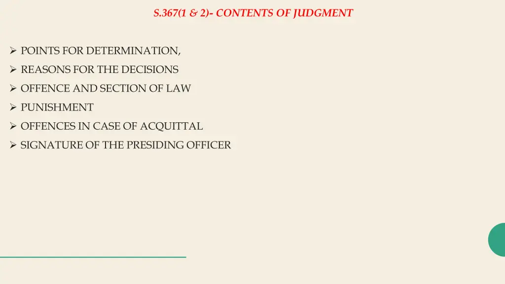 s 367 1 2 contents of judgment