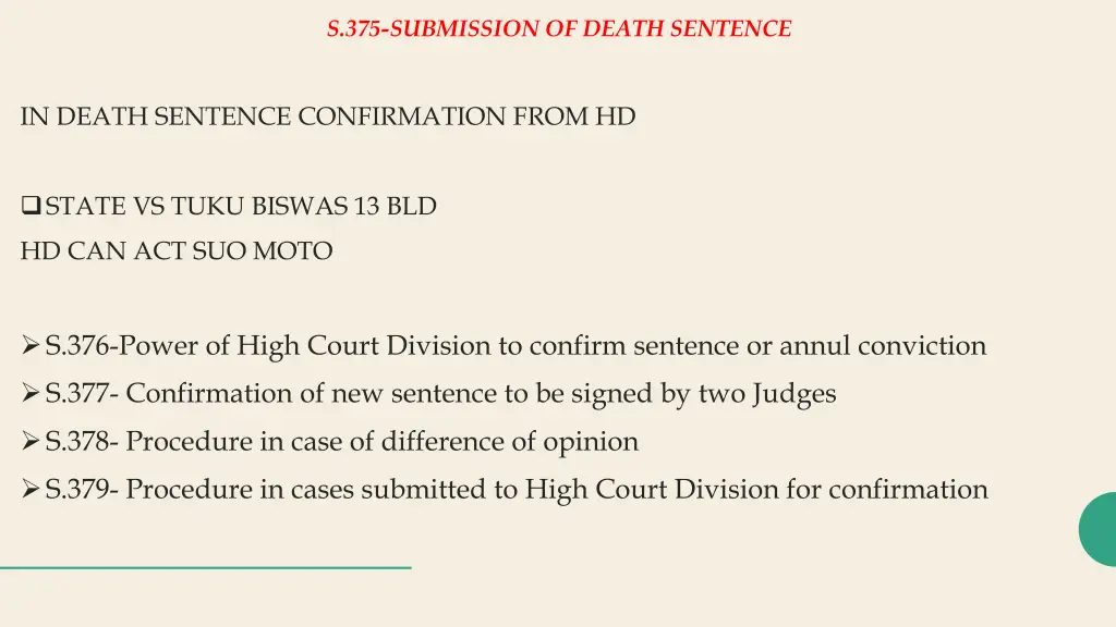 s 375 submission of death sentence