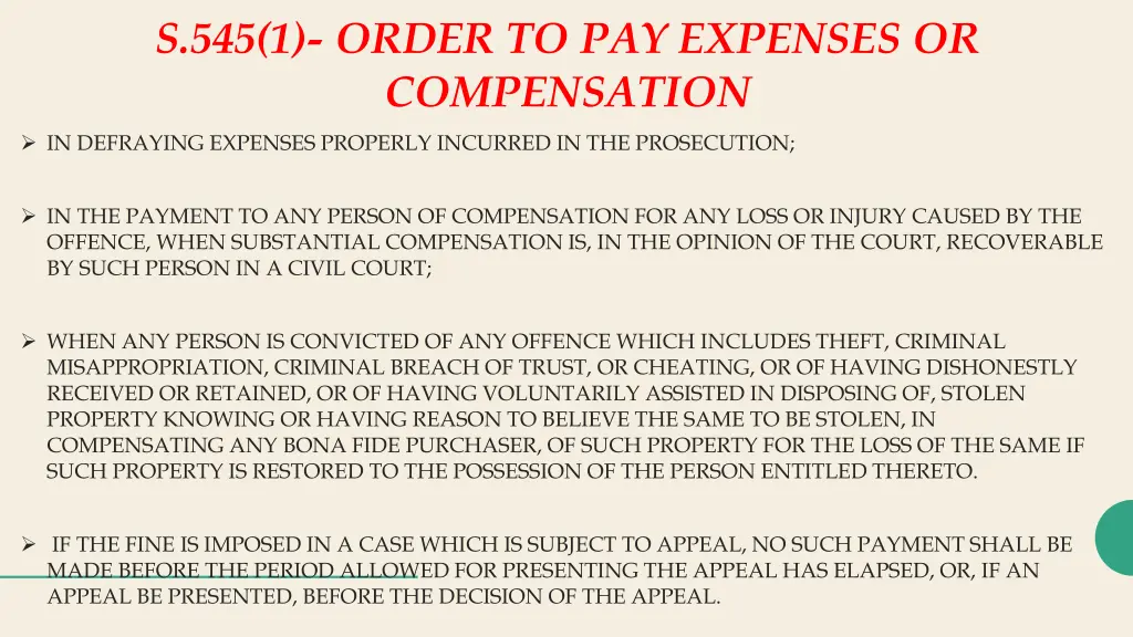 s 545 1 order to pay expenses or compensation