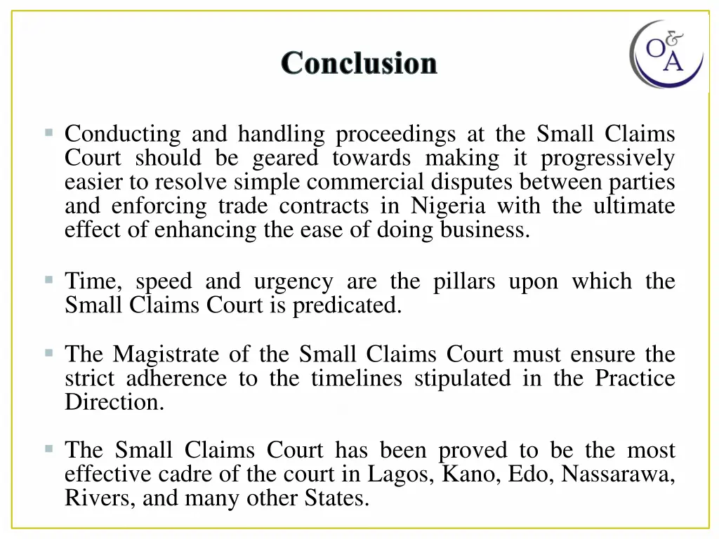 conclusion