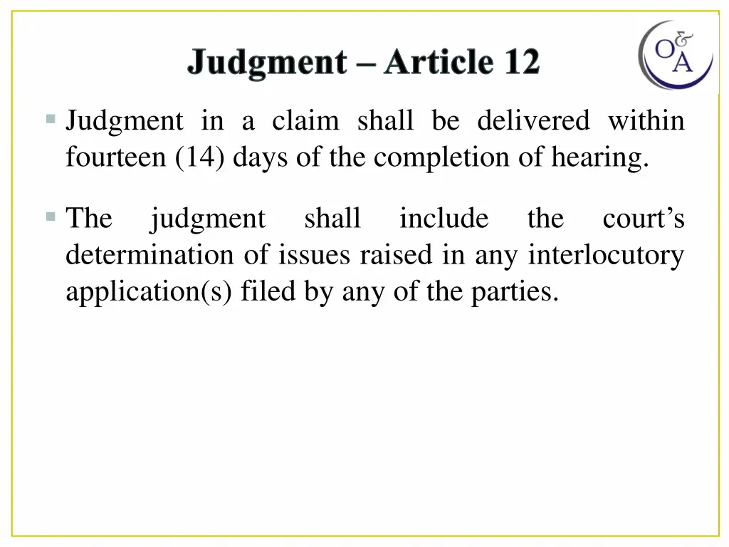 judgment article 12