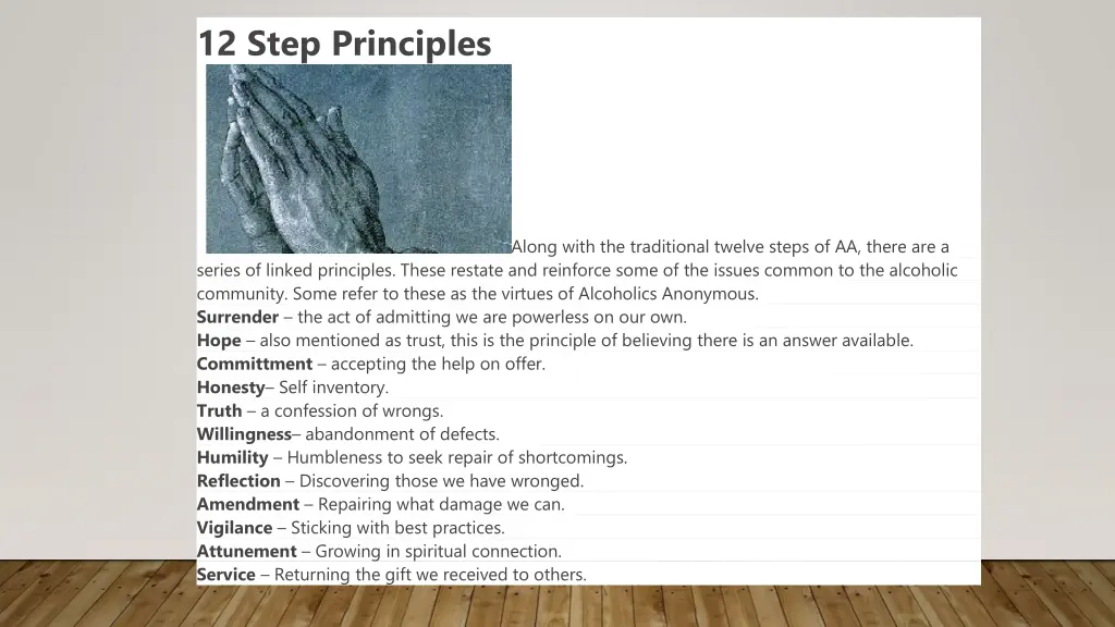 12 step principles