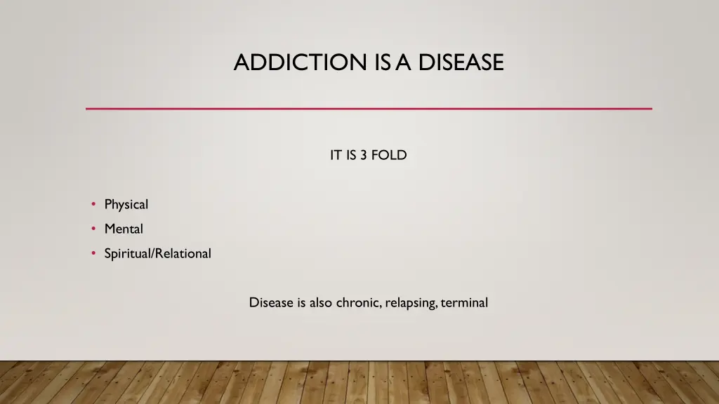 addiction is a disease