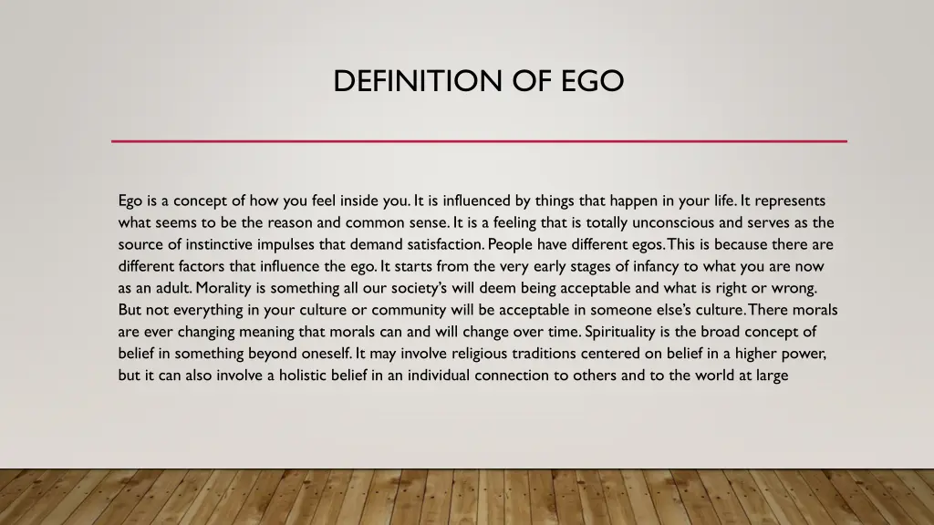 definition of ego