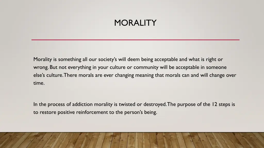 morality