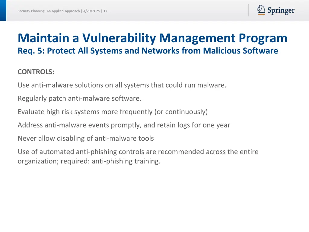 security planning an applied approach 4 29 2025 17