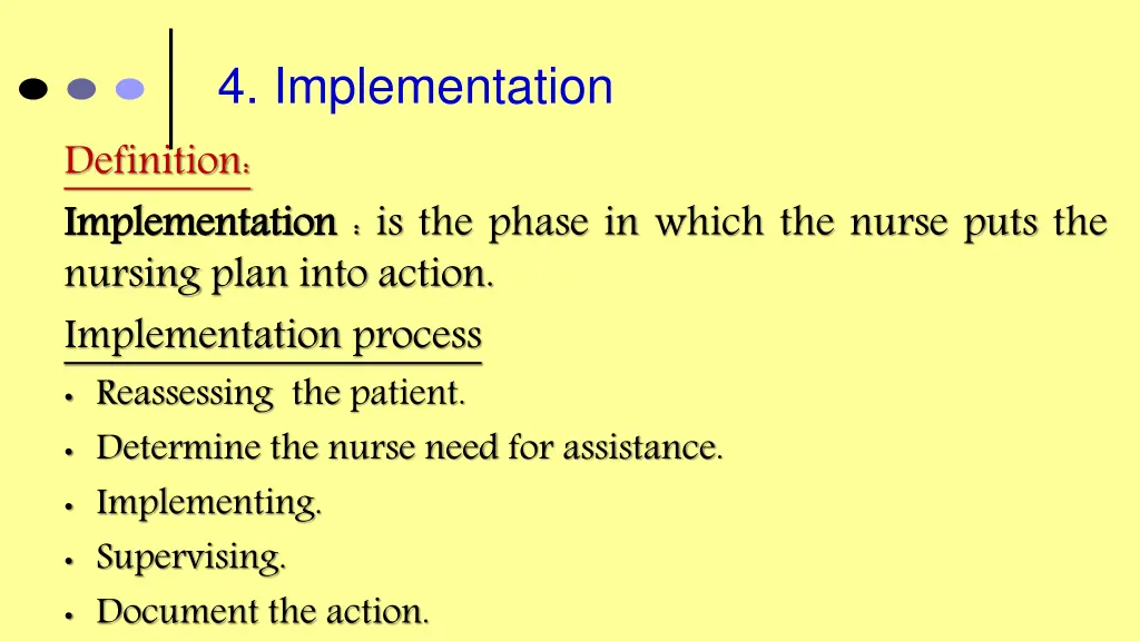 4 implementation definition implementation