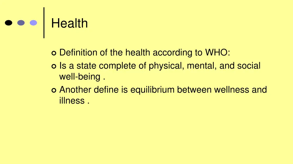health