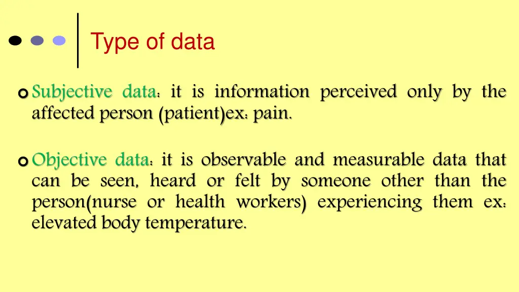 type of data