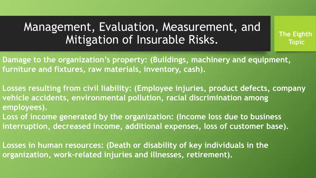 management evaluation measurement and mitigation 5