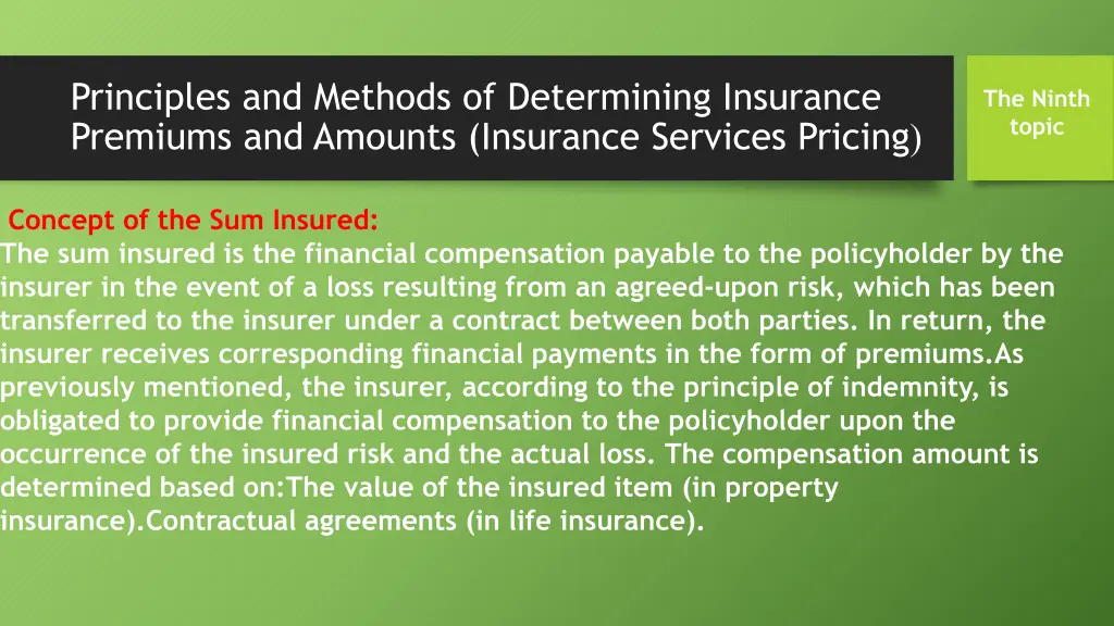principles and methods of determining insurance 6