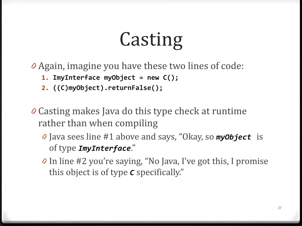 casting