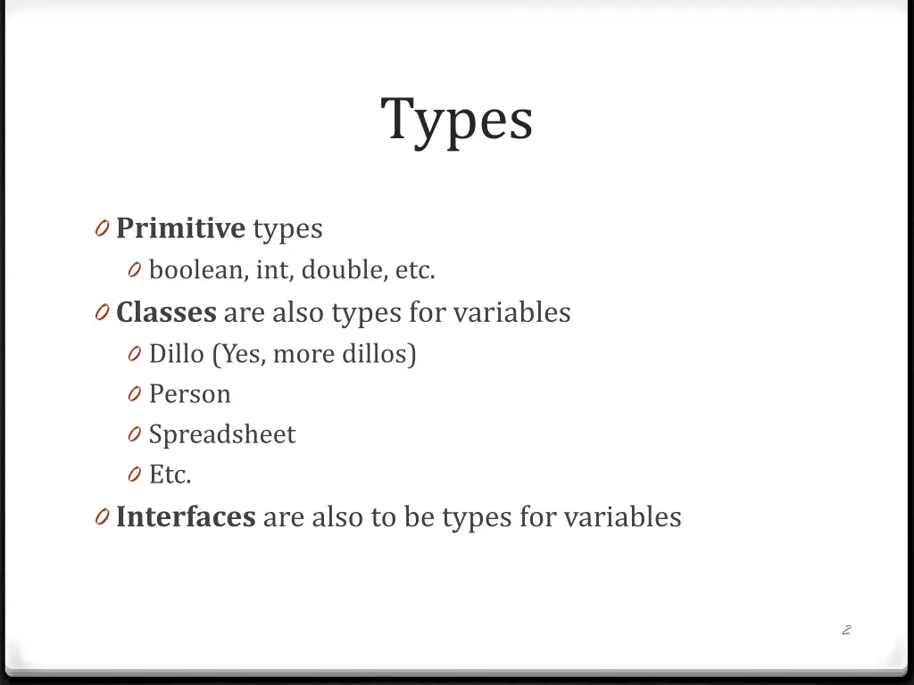 types