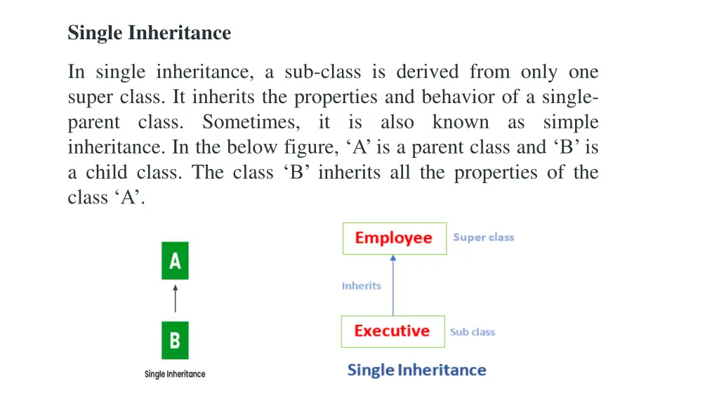 single inheritance