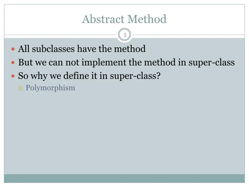 abstract method