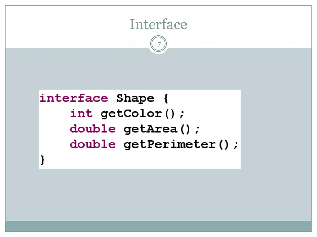 interface 1