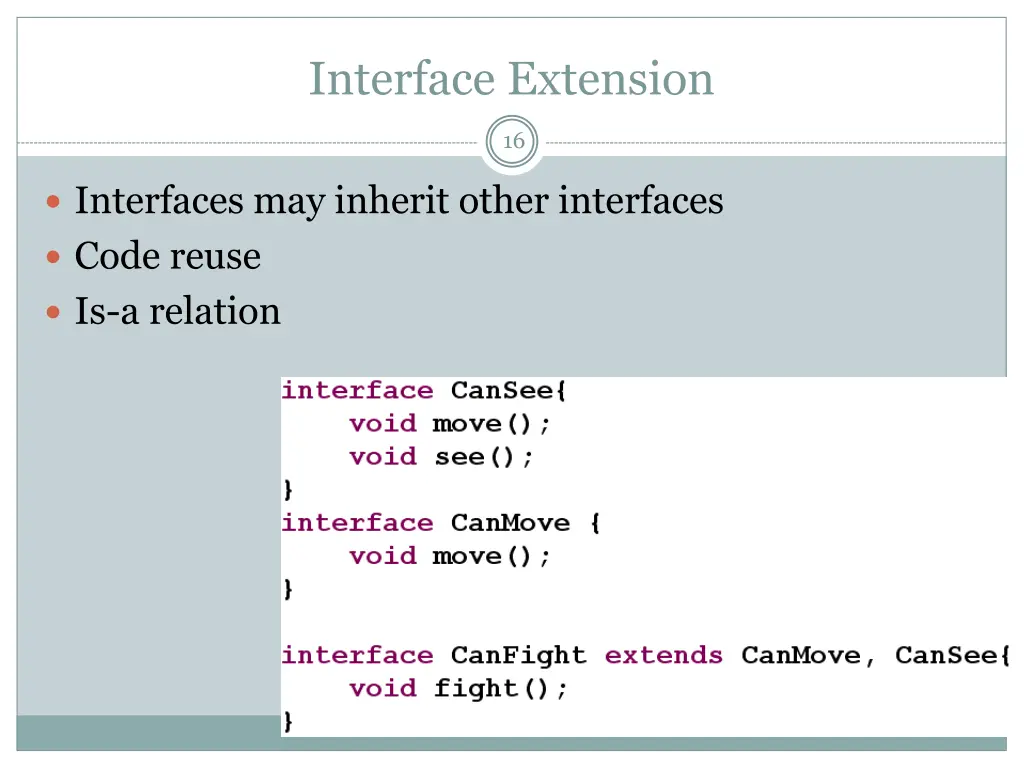 interface extension