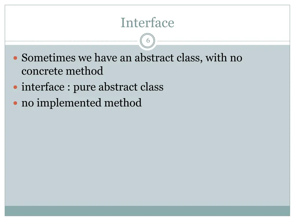 interface