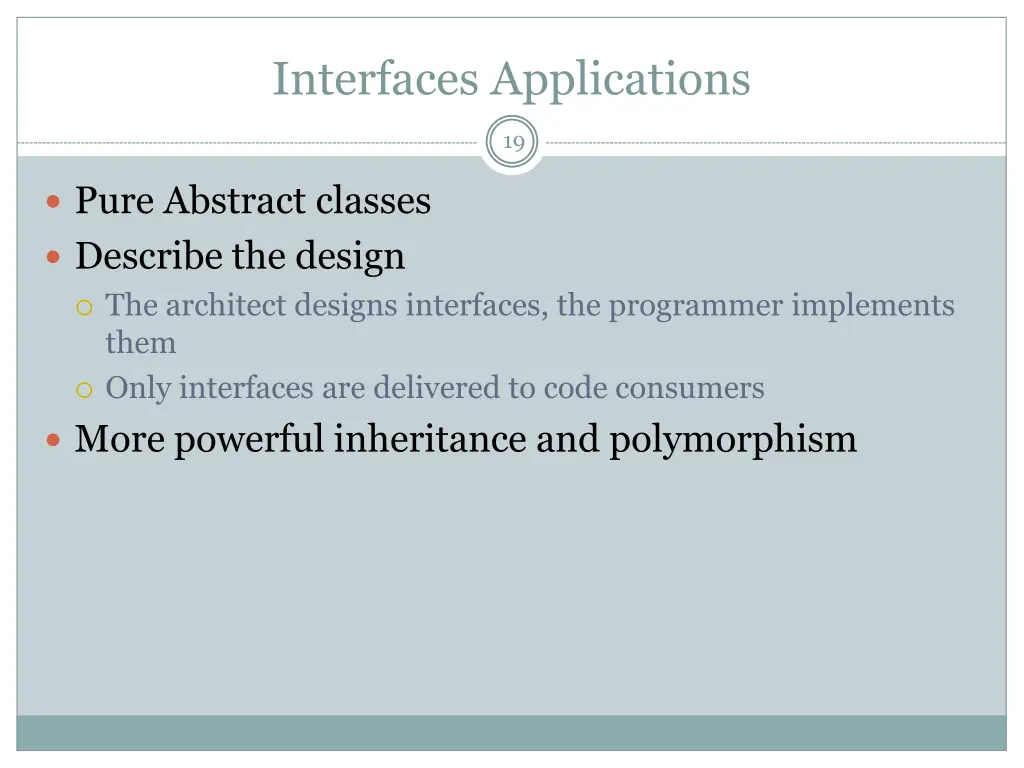 interfaces applications