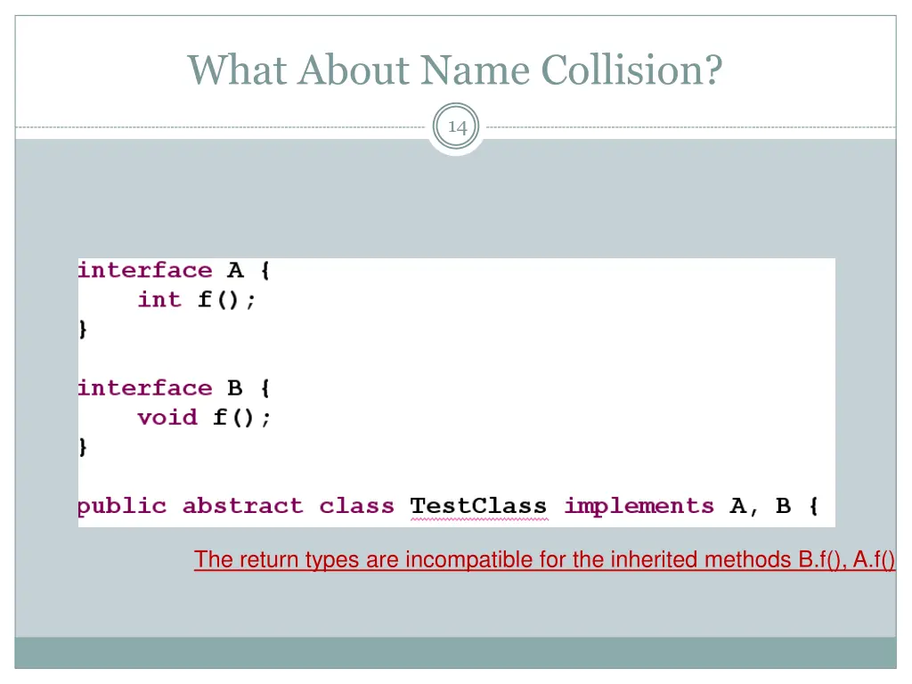 what about name collision