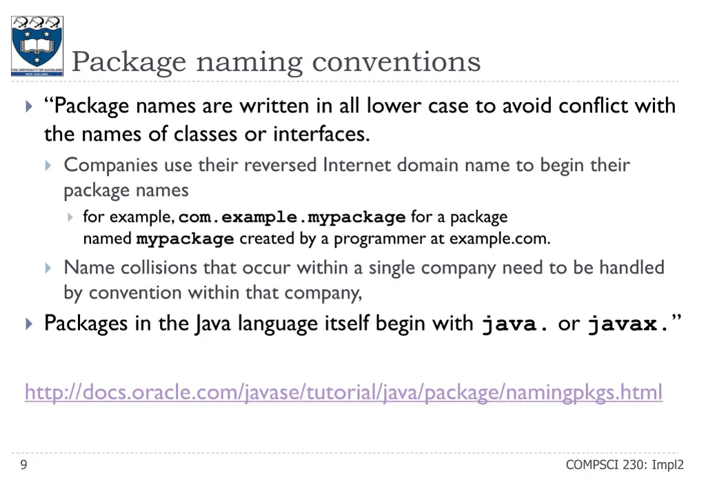 package naming conventions