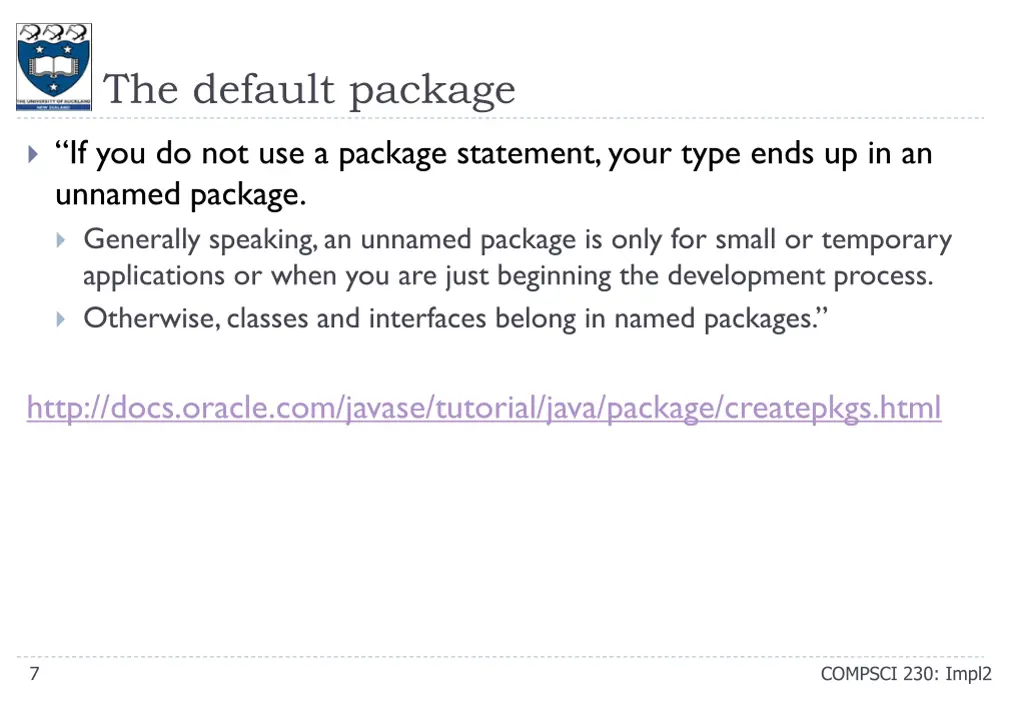 the default package